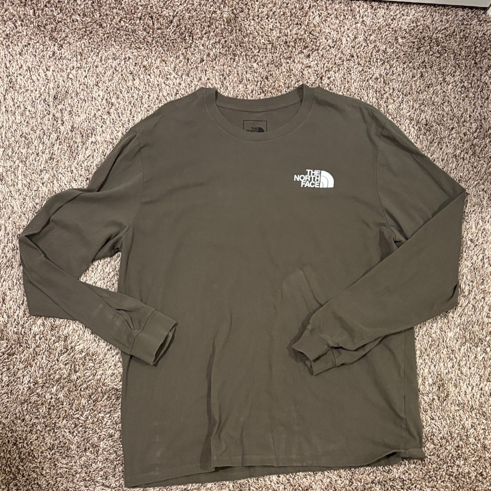 The North Face Men's Long-Sleeve Logo Tee - Olive Green
